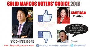 Loyalists' Solid Vote. Santiago-Marcos tandem.