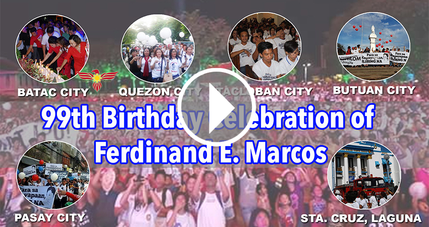 Filipinos around the country celebrate 99th Birthday of Marcos – Bagong