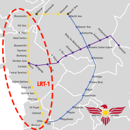 Manila Light Rail Transit System Line 1 Stations
